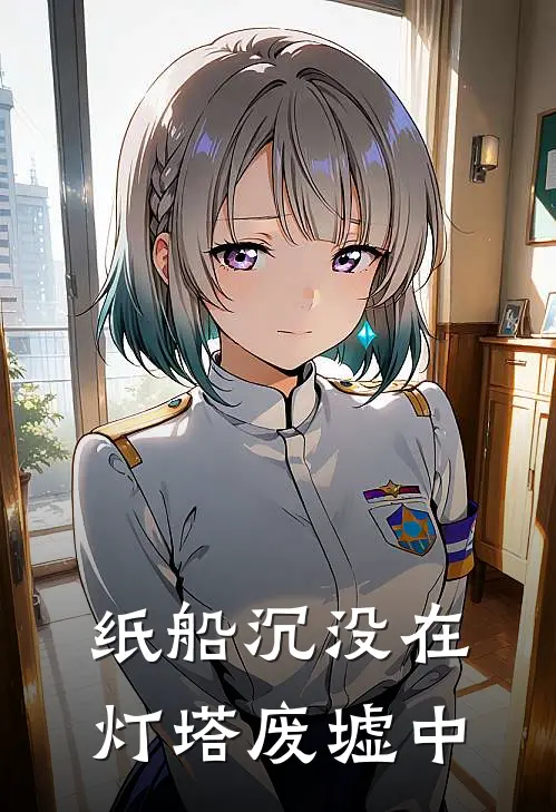 纸船沉没在灯塔废墟中