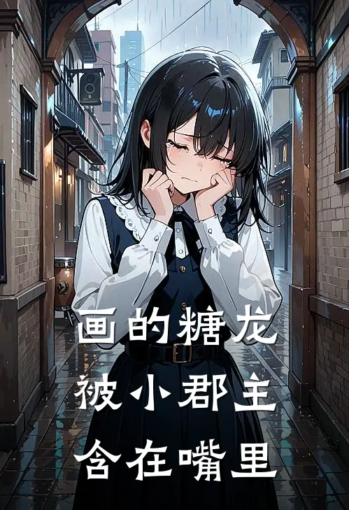 画的糖龙被小郡主含在嘴里